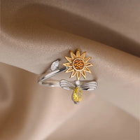 Anillo Girasol: Gira, Relájate y Sonríe