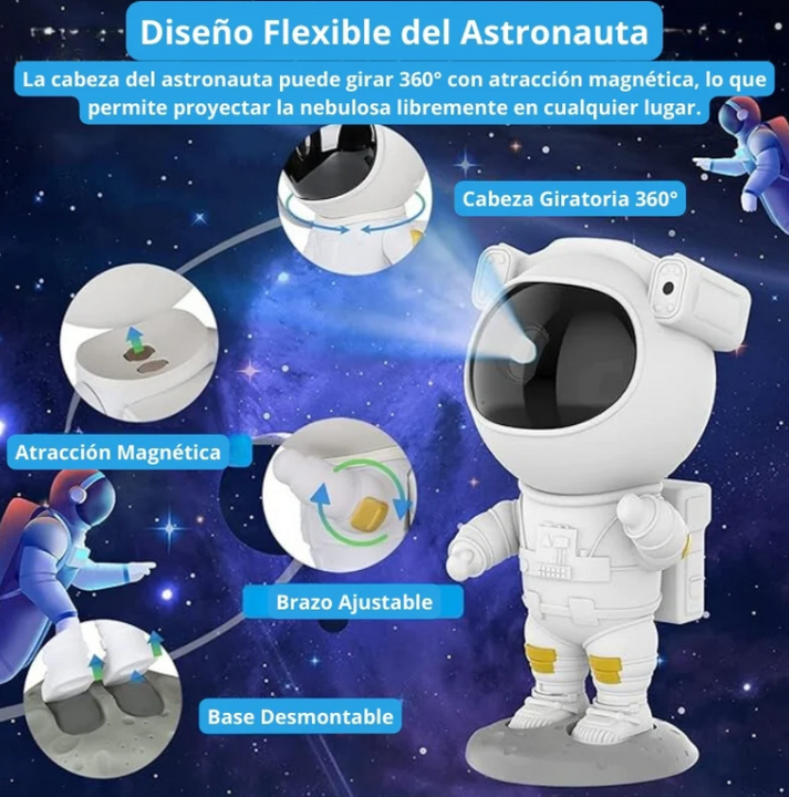 Ilumina tus Noches con el Proyector Astronauta – Aventuras Galácticas Te Esperan