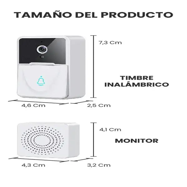 ¡Tu Hogar Seguro 24/7 con el Timbre Inalámbrico!